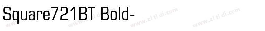 Square721BT Bold字体转换